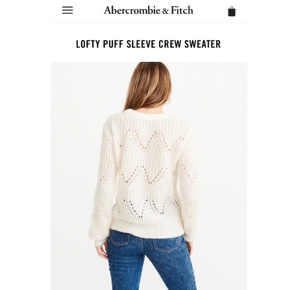 •ABERCROMBIE AND FITCH•Lofty puff sleeve sweater. - Picture 2 of 6